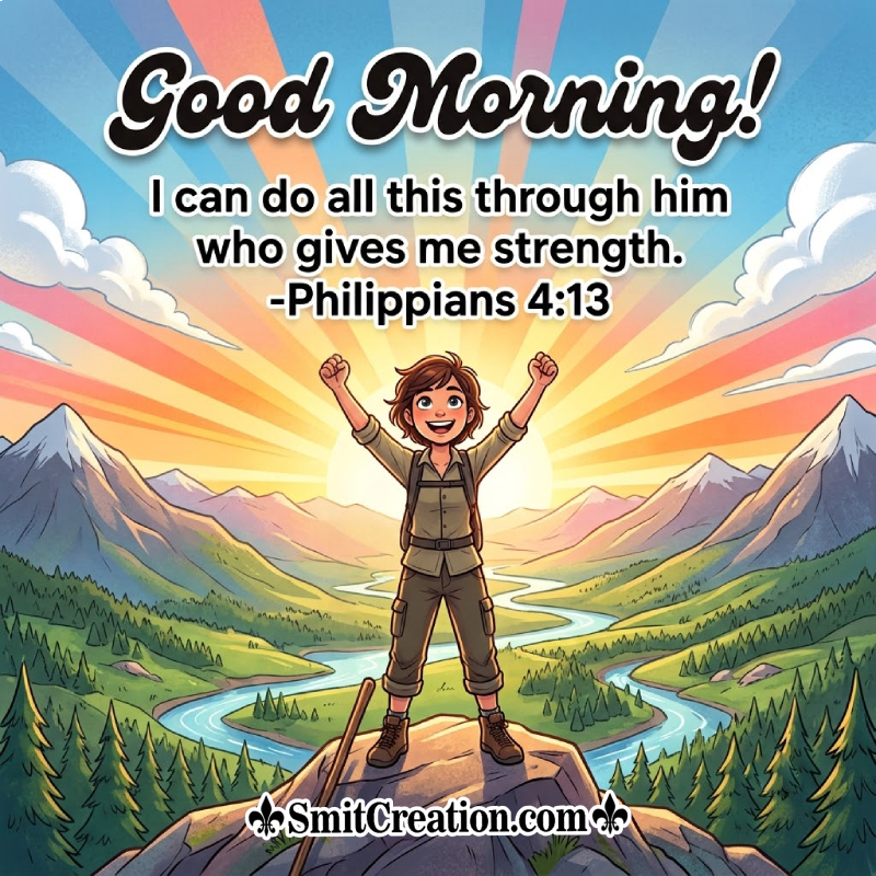 Good Morning Bible Quote Image