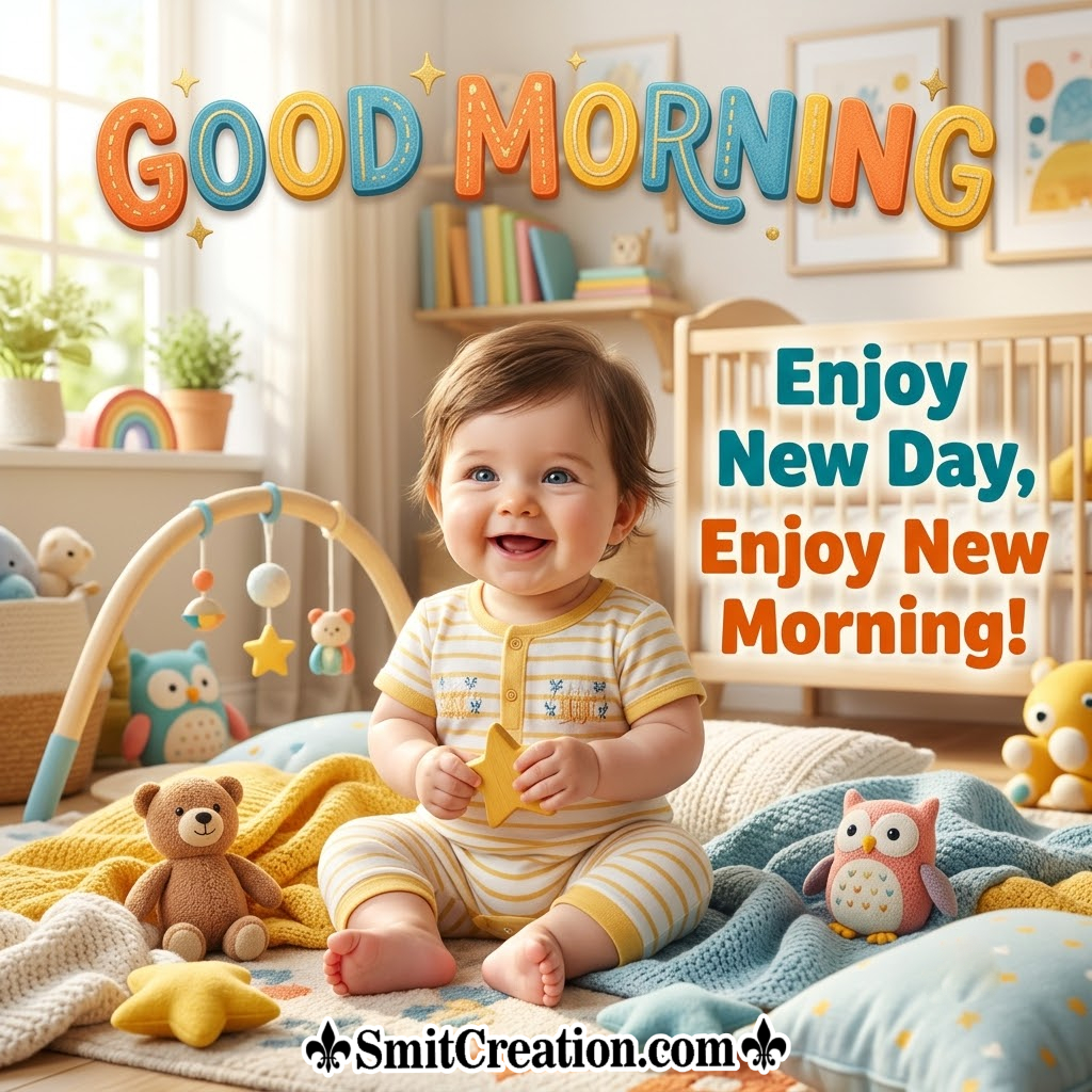 Good Morning Enjoy New Day Baby Lovely Pic