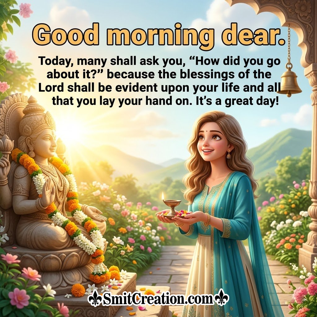 Good Morning God Quote With Blessings Image
