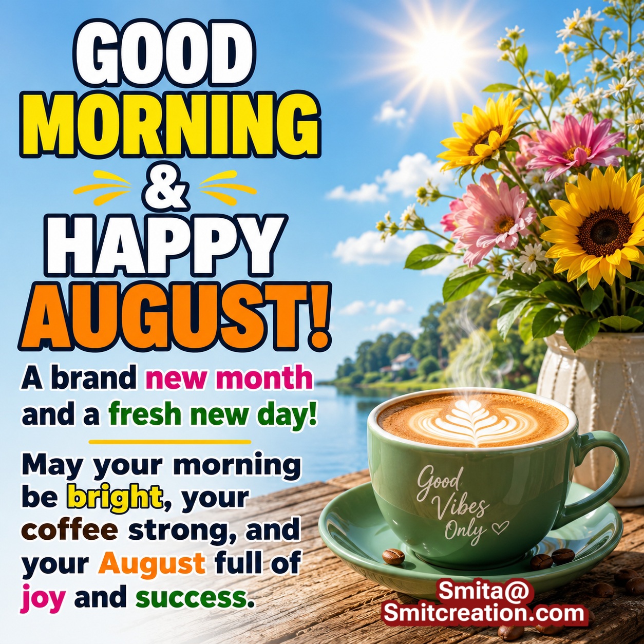 Good Morning! Happy August.