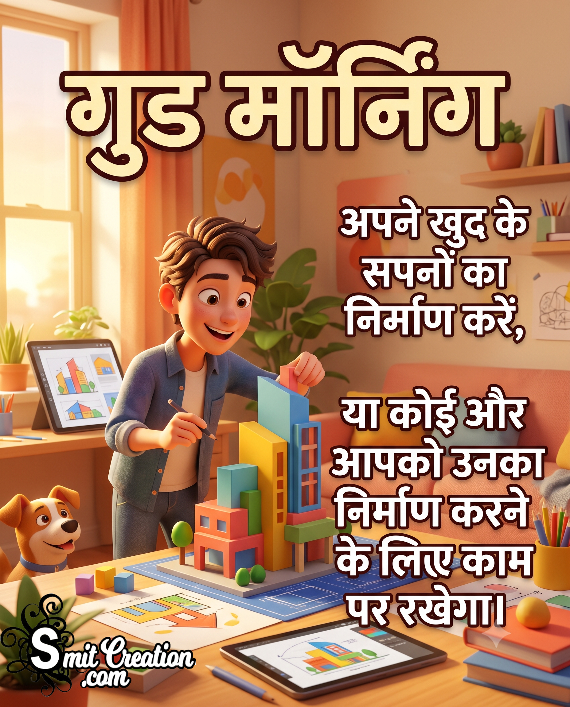 Good Morning Hindi Message Pic For Whatsapp