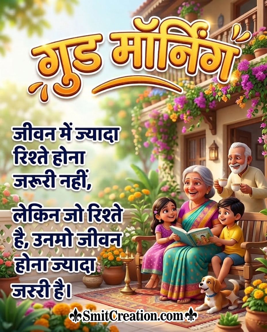 Good Morning Hindi Message Picture For Whatsapp
