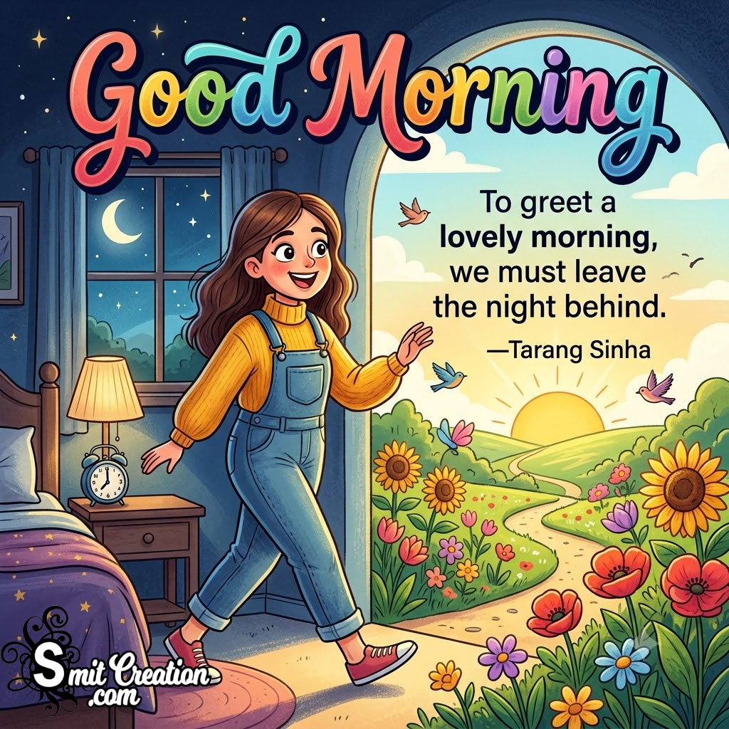 Good Morning Inspirational Quote Lovely Pic