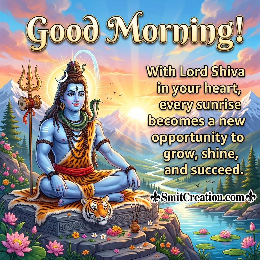 Good Morning Lord Shiva Best Wish Pic