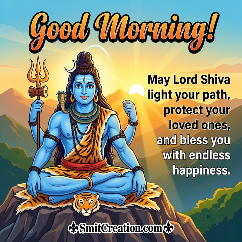 Good Morning Lord Shiva Blessed Photo