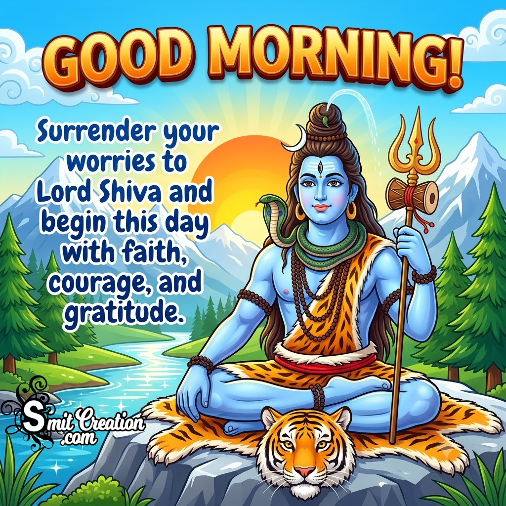 Good Morning Lord Shiva Lovely Wish Pic