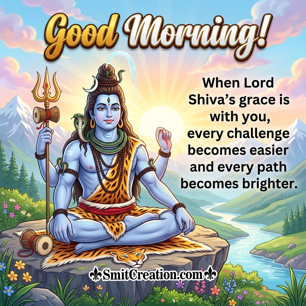 Good Morning Lord Shivji Best Wish Pic