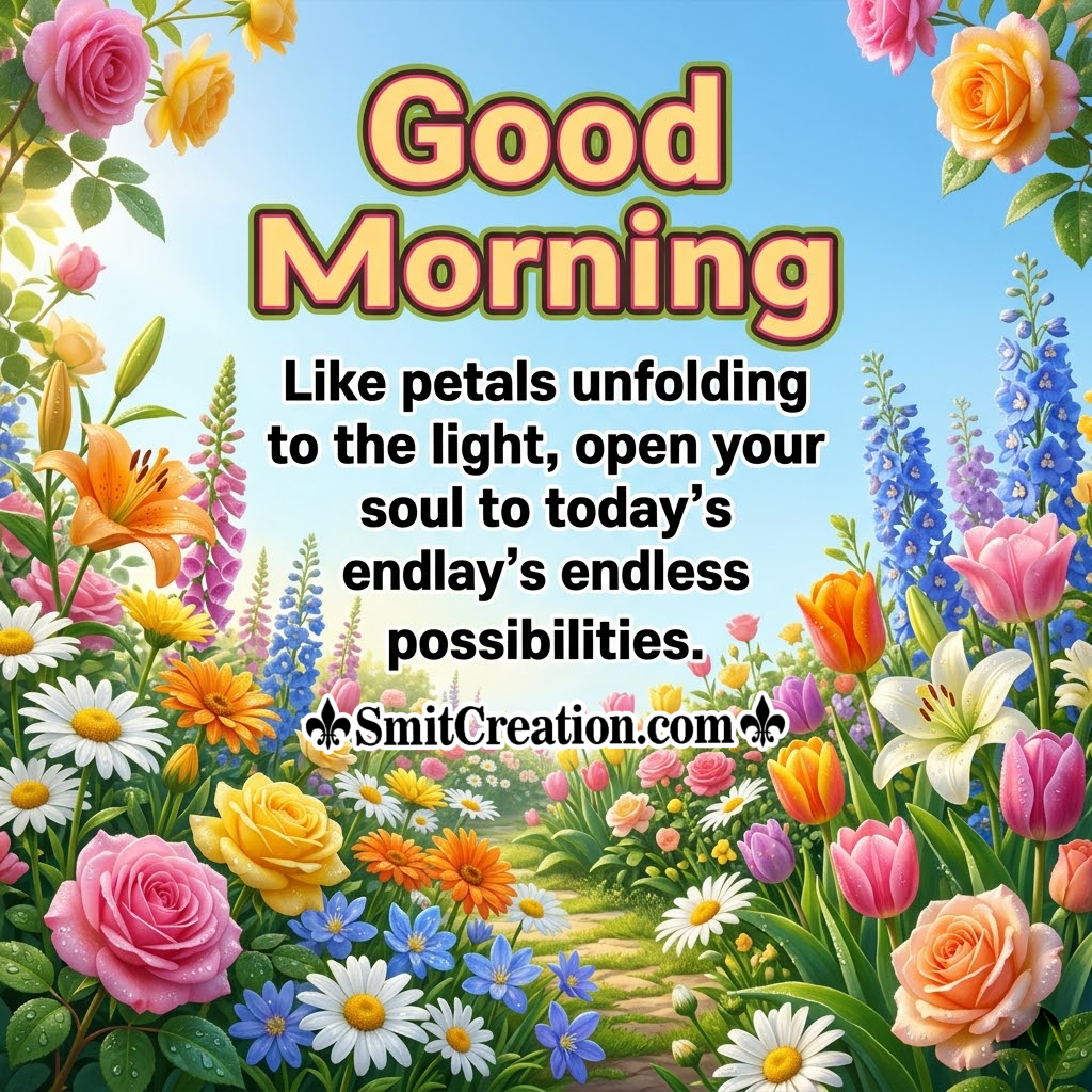 Good Morning Quote About Flowers Best Photo