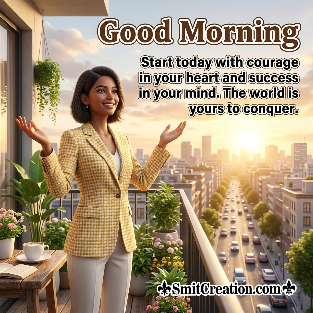 Good Morning Success Quote Image