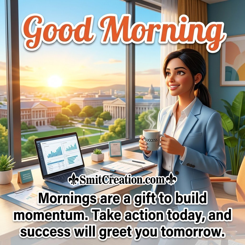 Good Morning Success Quote Lovely Pic