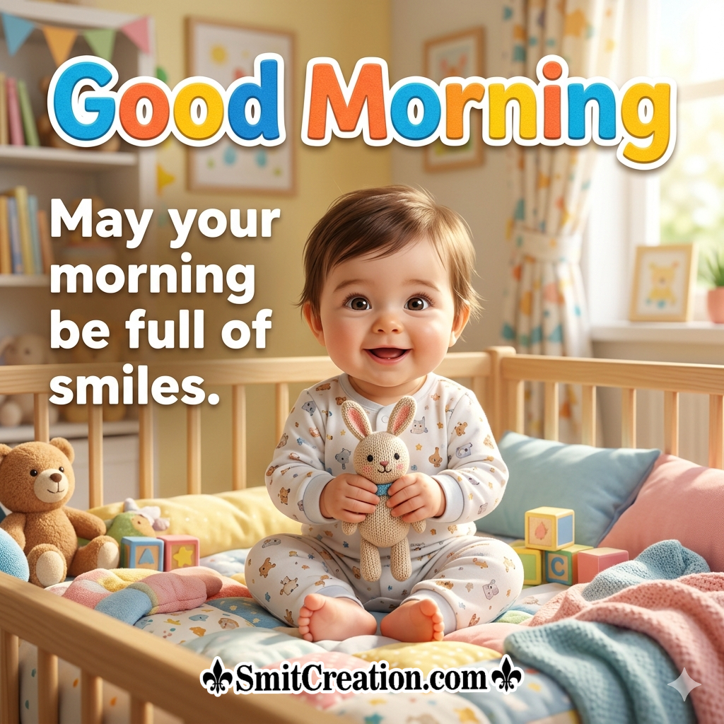 Good Morning Sweet Baby Full Of Smiles Image