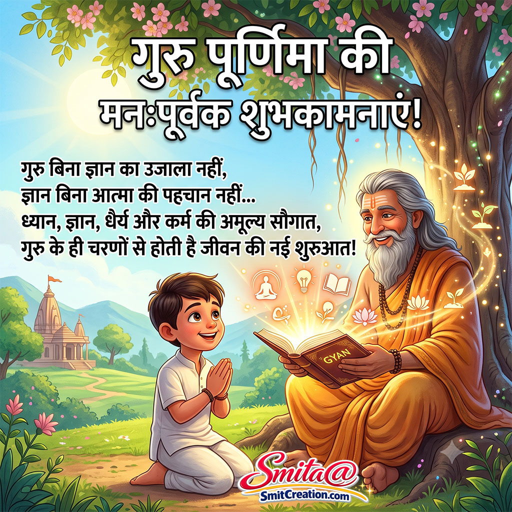 Guru Purnima Wishes Image – Guru Bina Gyan Nahi