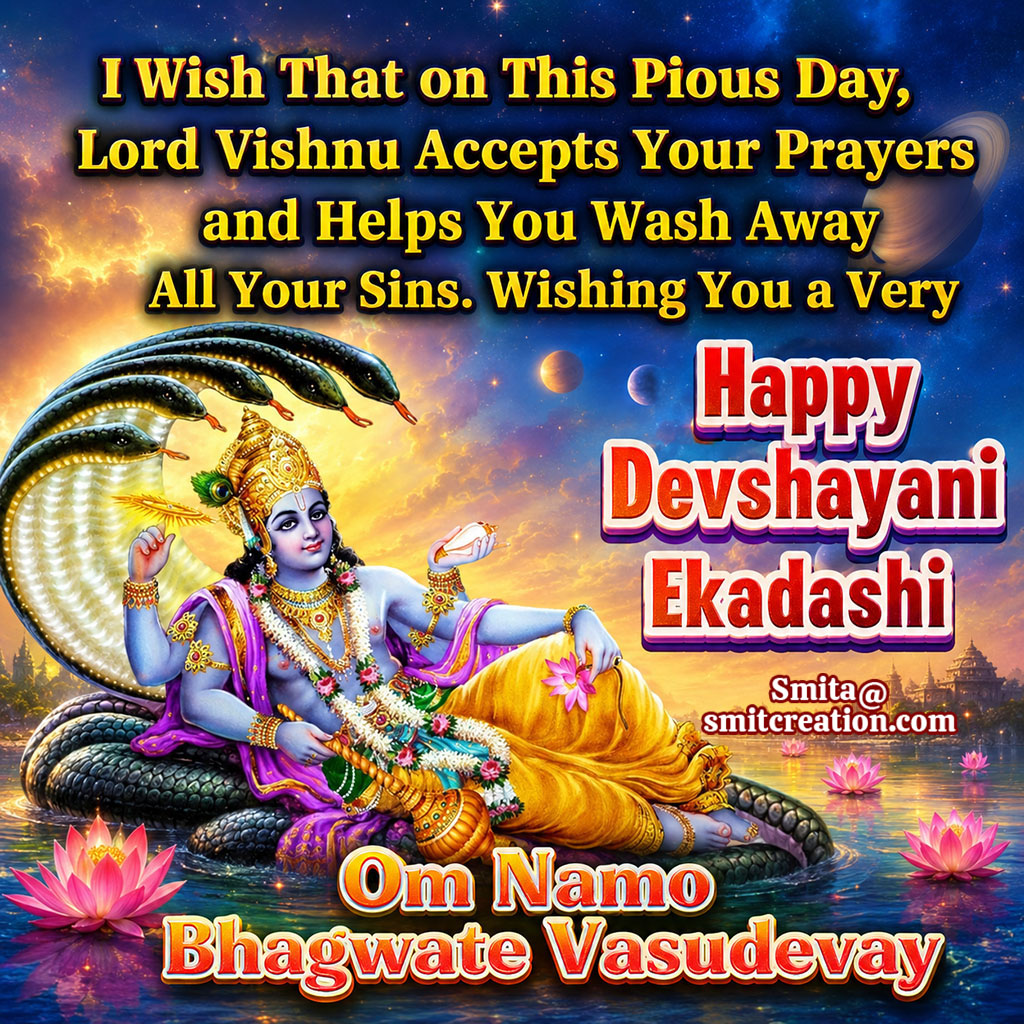 Happy Devshayani Ekadashi Wish Image