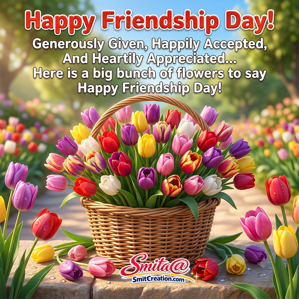 Happy Friendship Day Bouquet Image