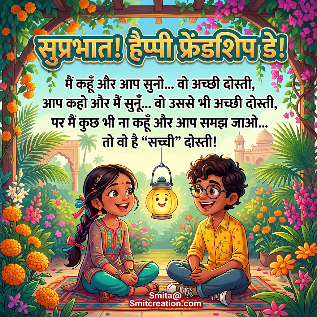 Happy Friendship Day Suprabhat
