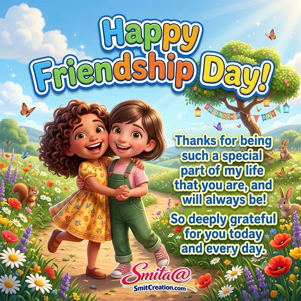 Happy Friendship Day Thank You Image