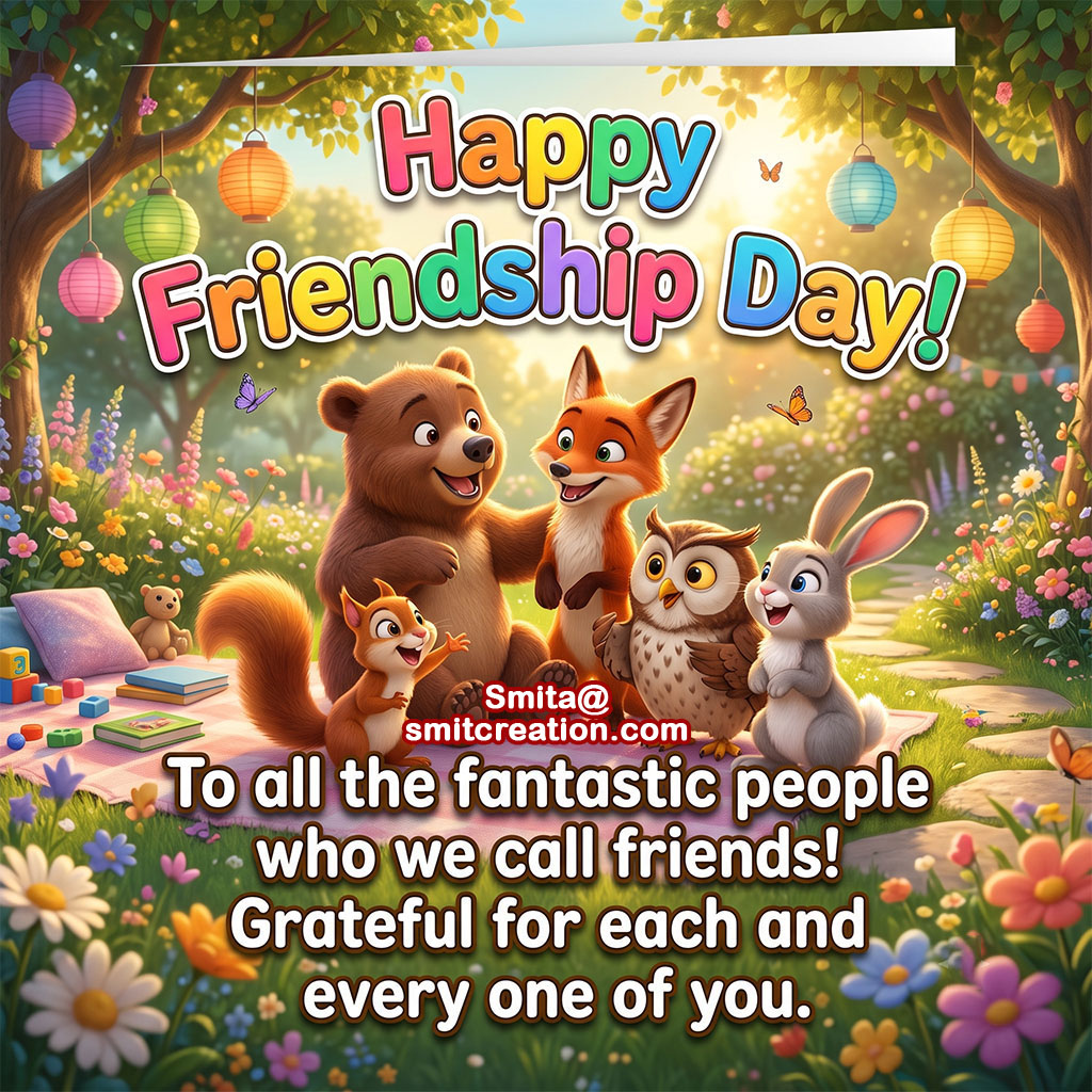 Happy Friendship Day To My Fantastic Friends