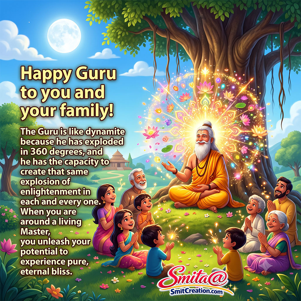 Happy Guru Purnima to You and Your family