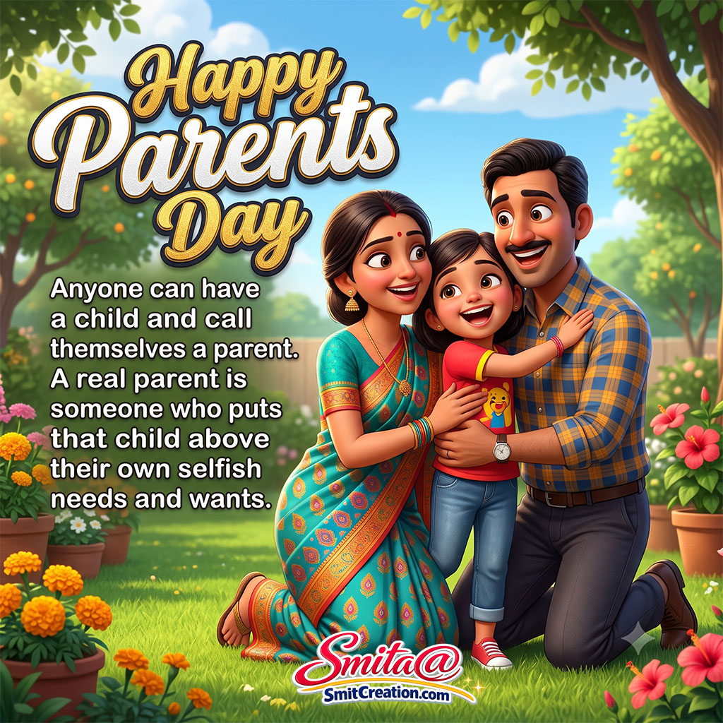 Happy Parents Day Quote Image