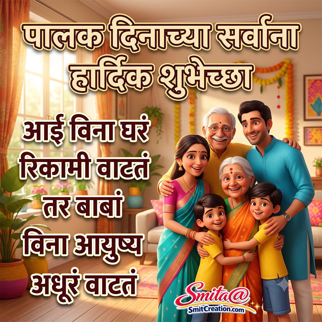 Happy Parents Day Status In Marathi
