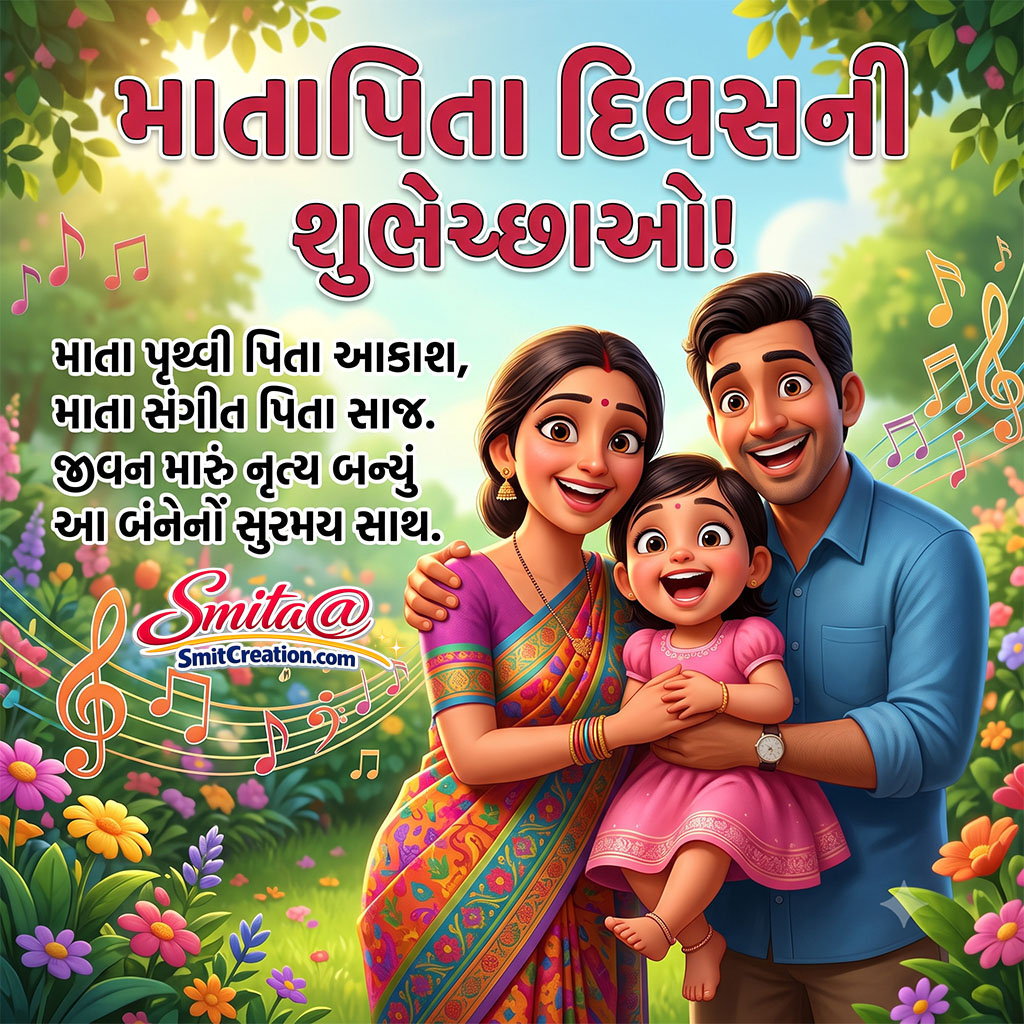 Happy Parent’s Day Wish In Gujarati