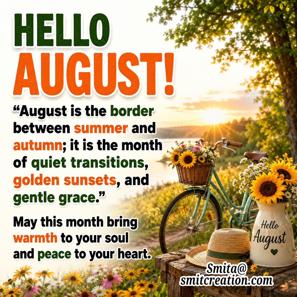 Hello August Quote