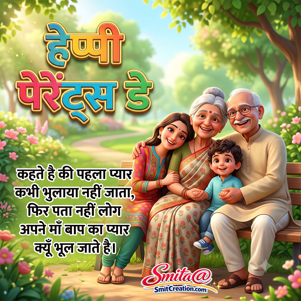 Parents Day Message Hindi Image