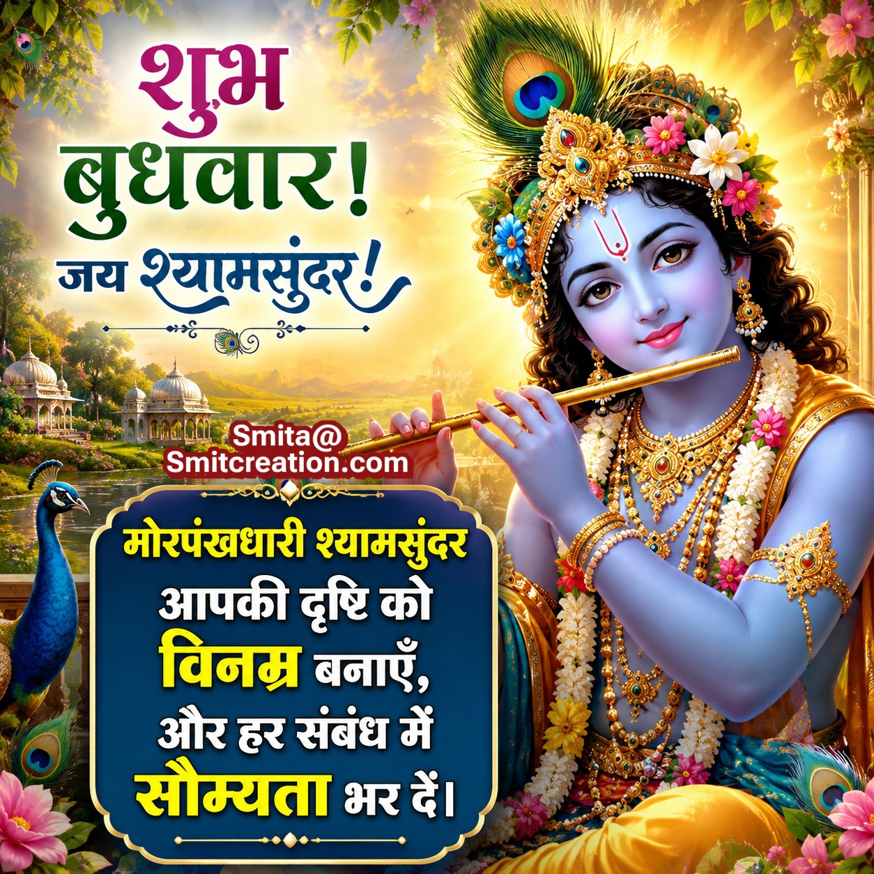 Shubh Budhvar Shyam Sundar Blessings Image