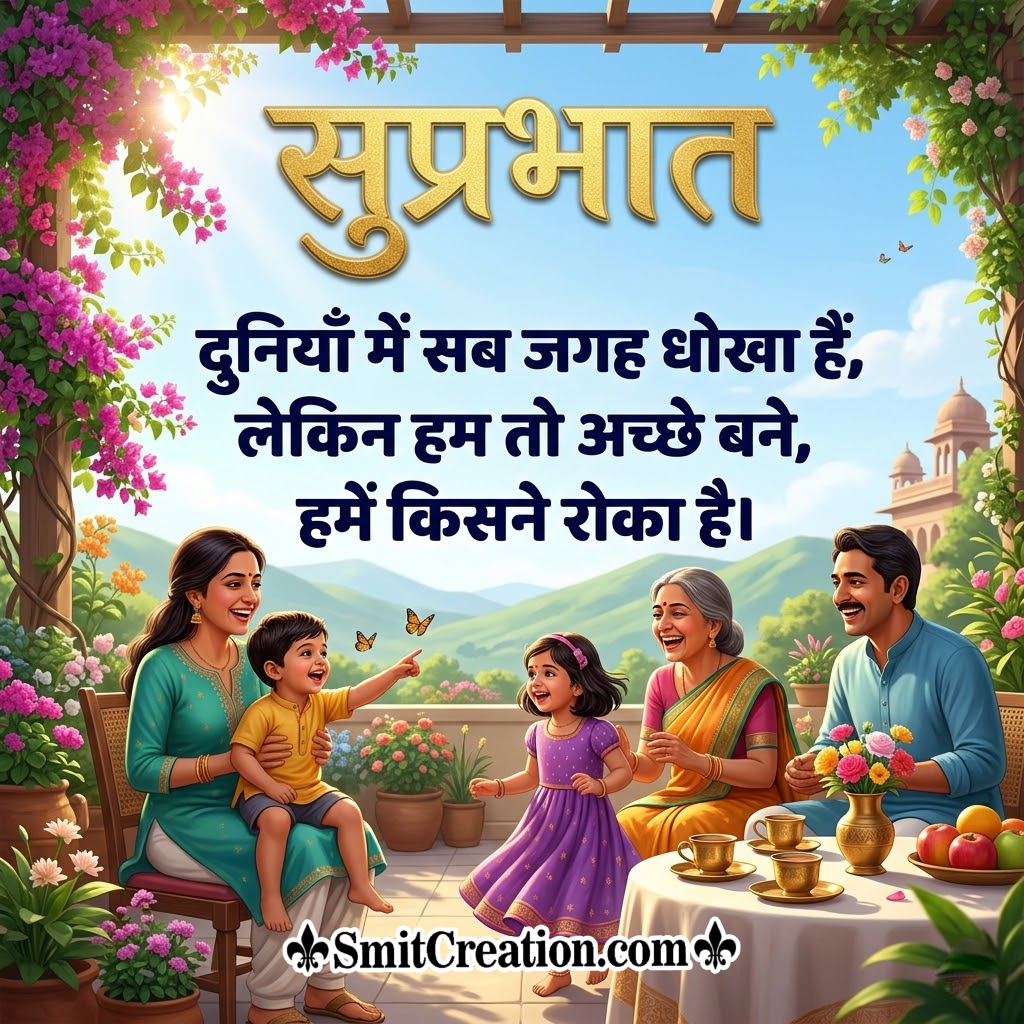 Suprabhat Hindi Thought Wonderful Image