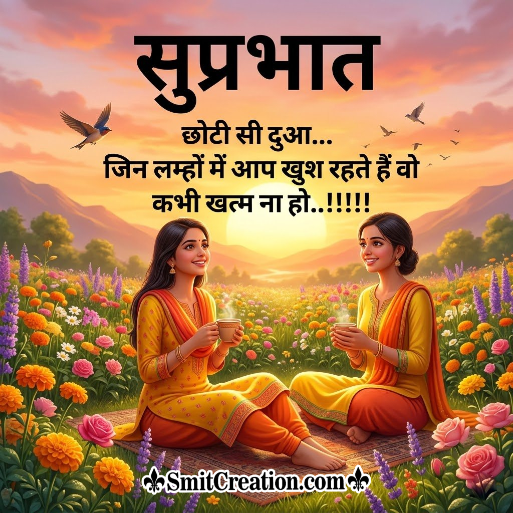 Suprabhat Lovely Message In Hindi Image