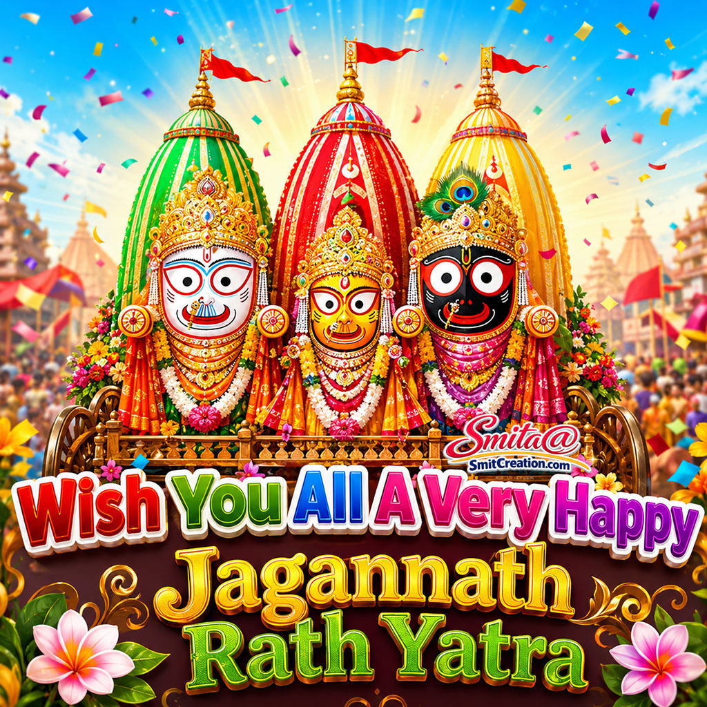 Wish You All A Very Happy Jagannath Rath Yatra