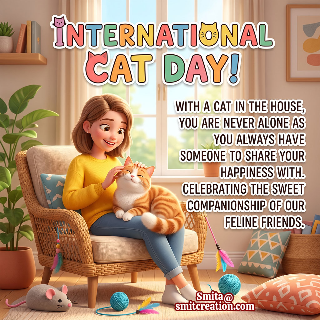 Cute International Cat Day Wishes
