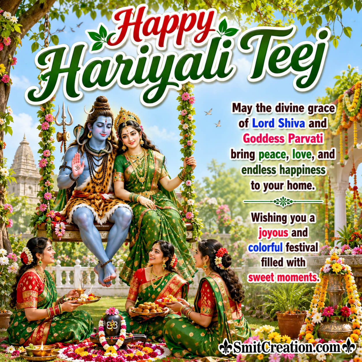 Happy Hariyali Teej Wish Pic