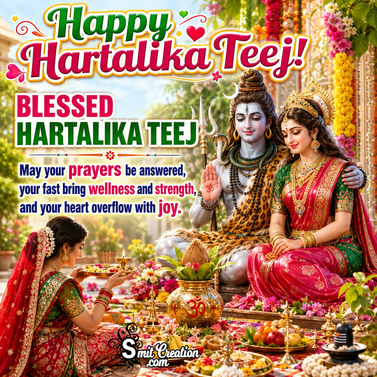 Happy Hartalika Teej Blessings Photo