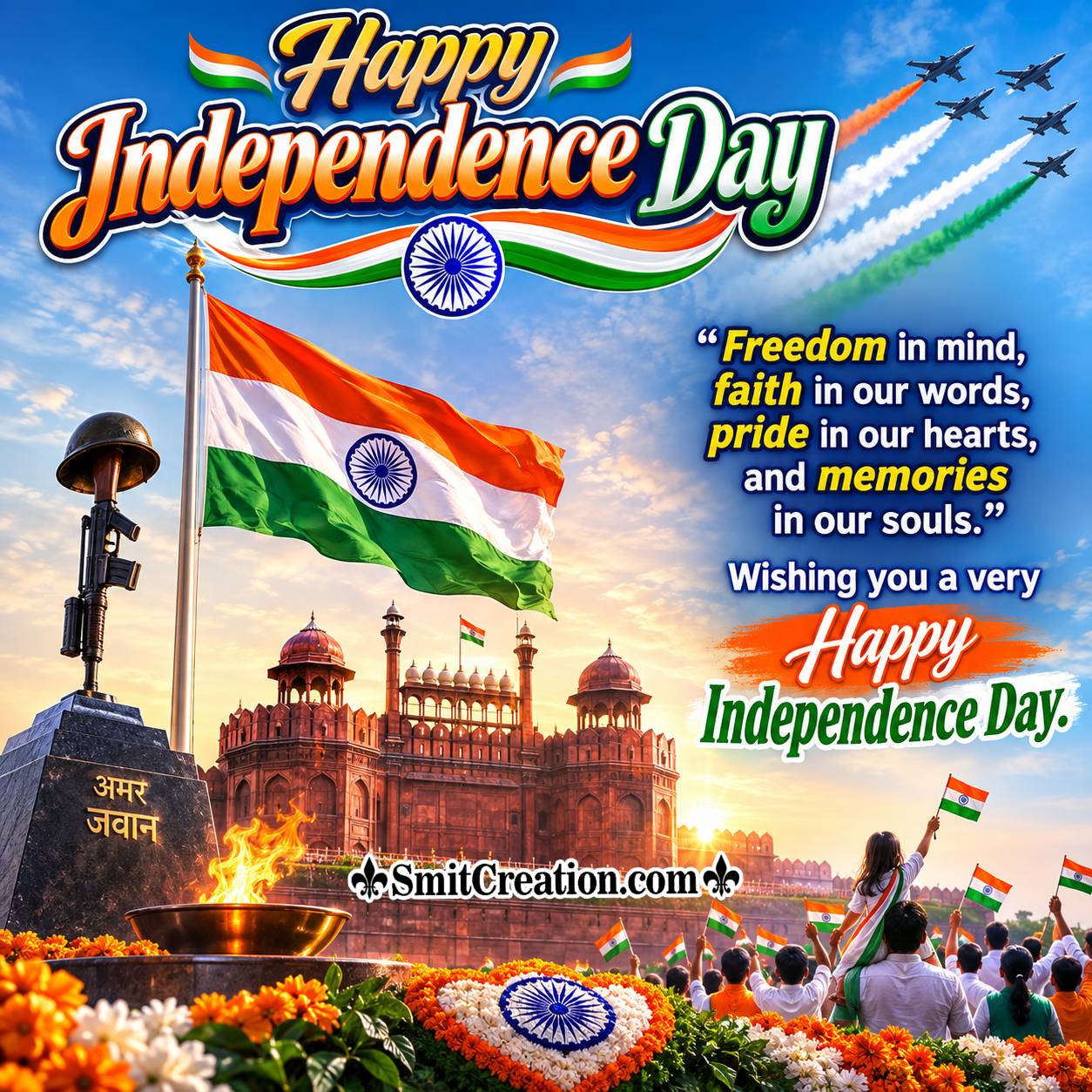 Happy Independence Day Quote For Whsatsapp