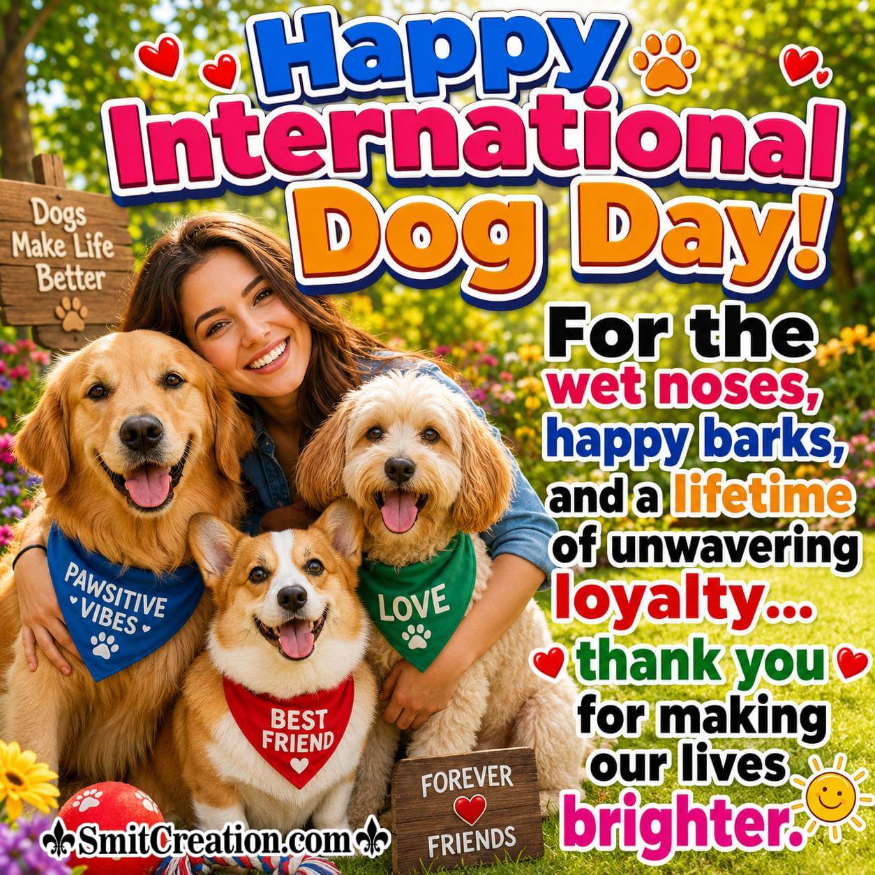 Happy International Dog Day Brighter Pic