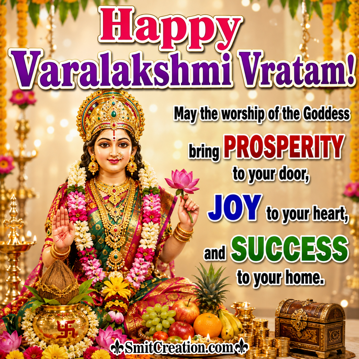 Happy Varalakshmi Vratam Lovely Wishing Pic
