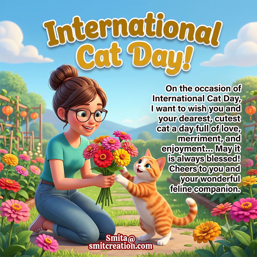 Wish You & Your Dearest Happy Cat Day