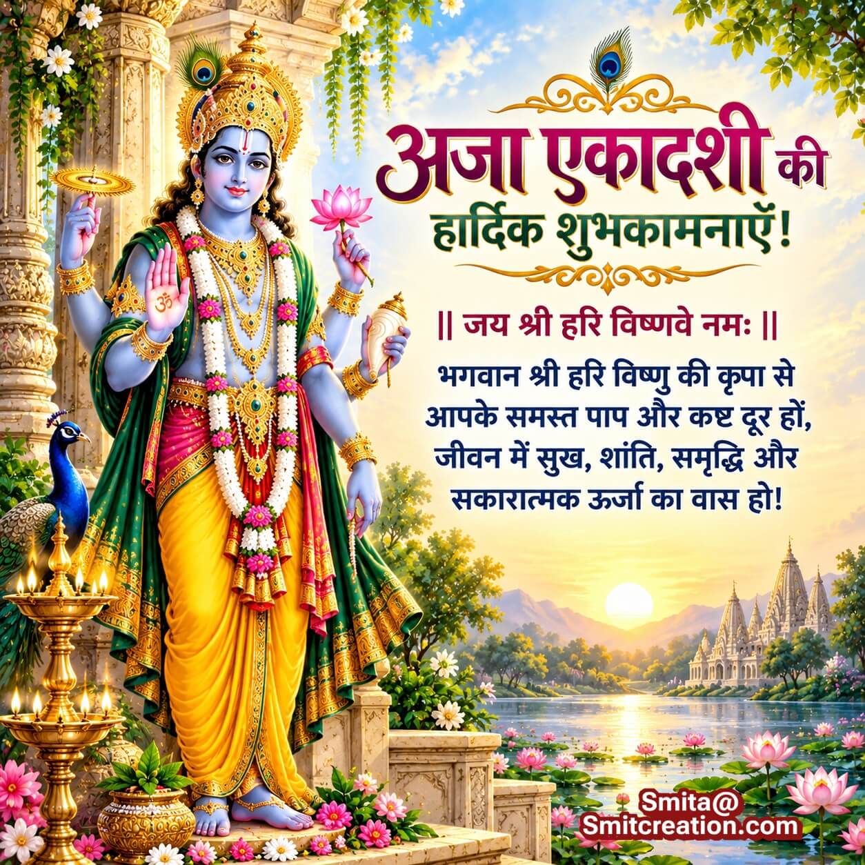 Aja Ekadashi Ki Pavitra Shubhkamnayein