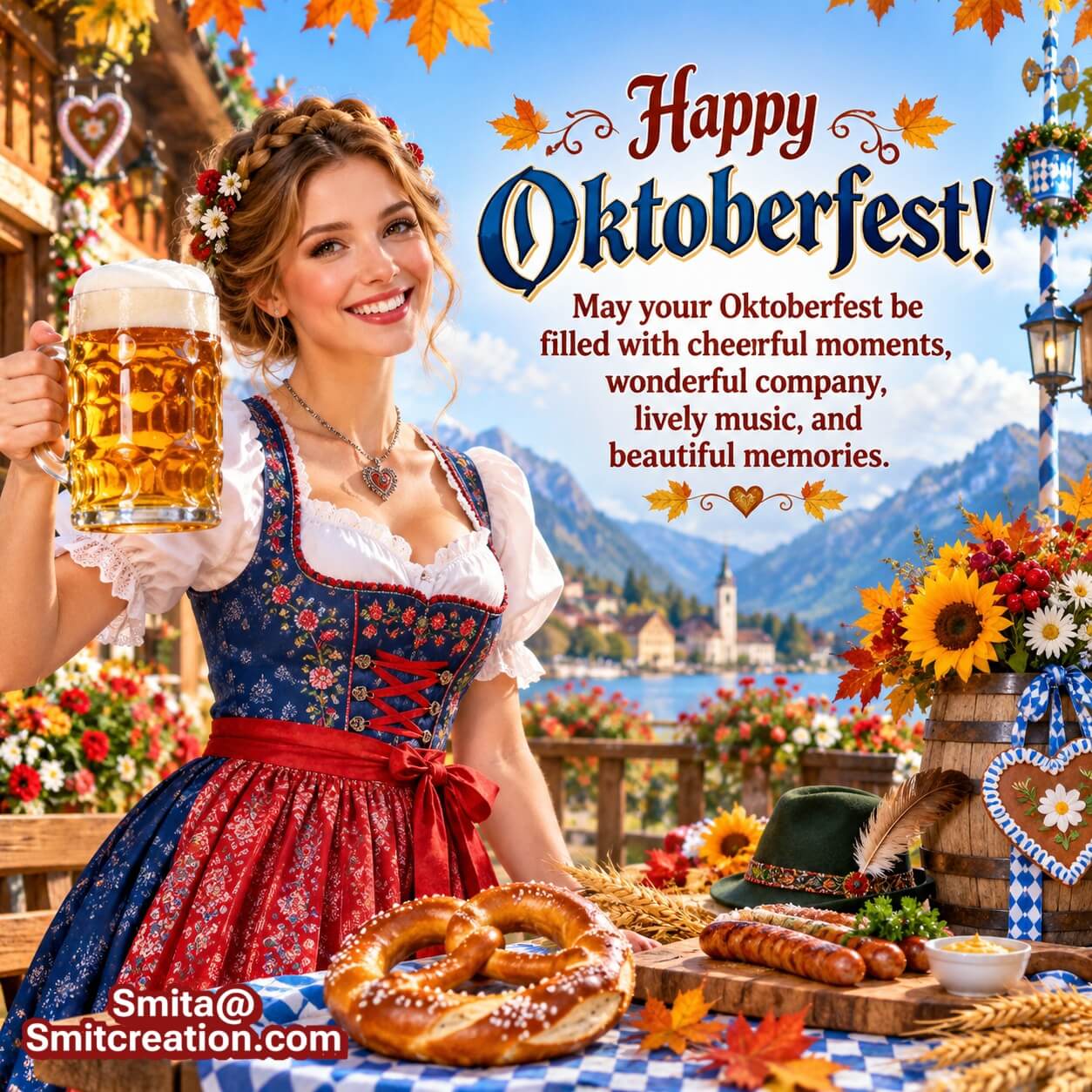 Cheerful Happy Oktoberfest