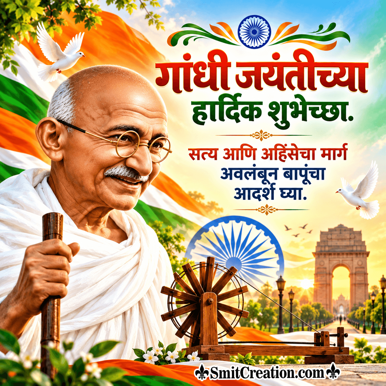 Gandhi Jayanti Hardik Shubhechha