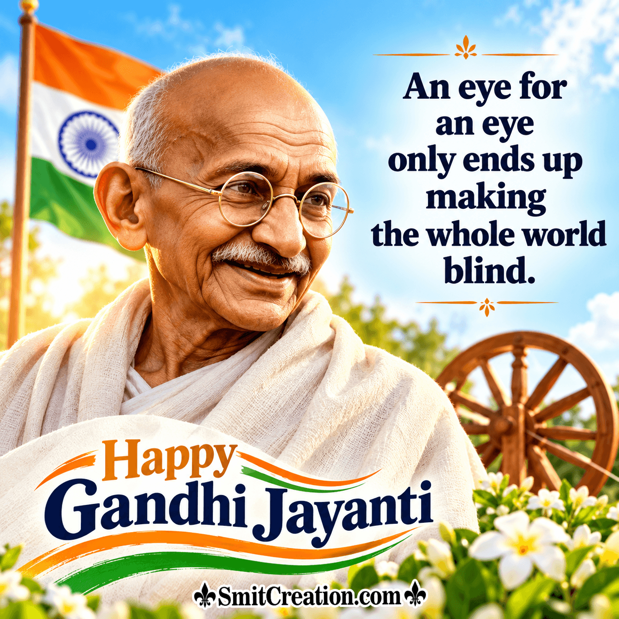 Gandhi Jayanti Quote On Blindness