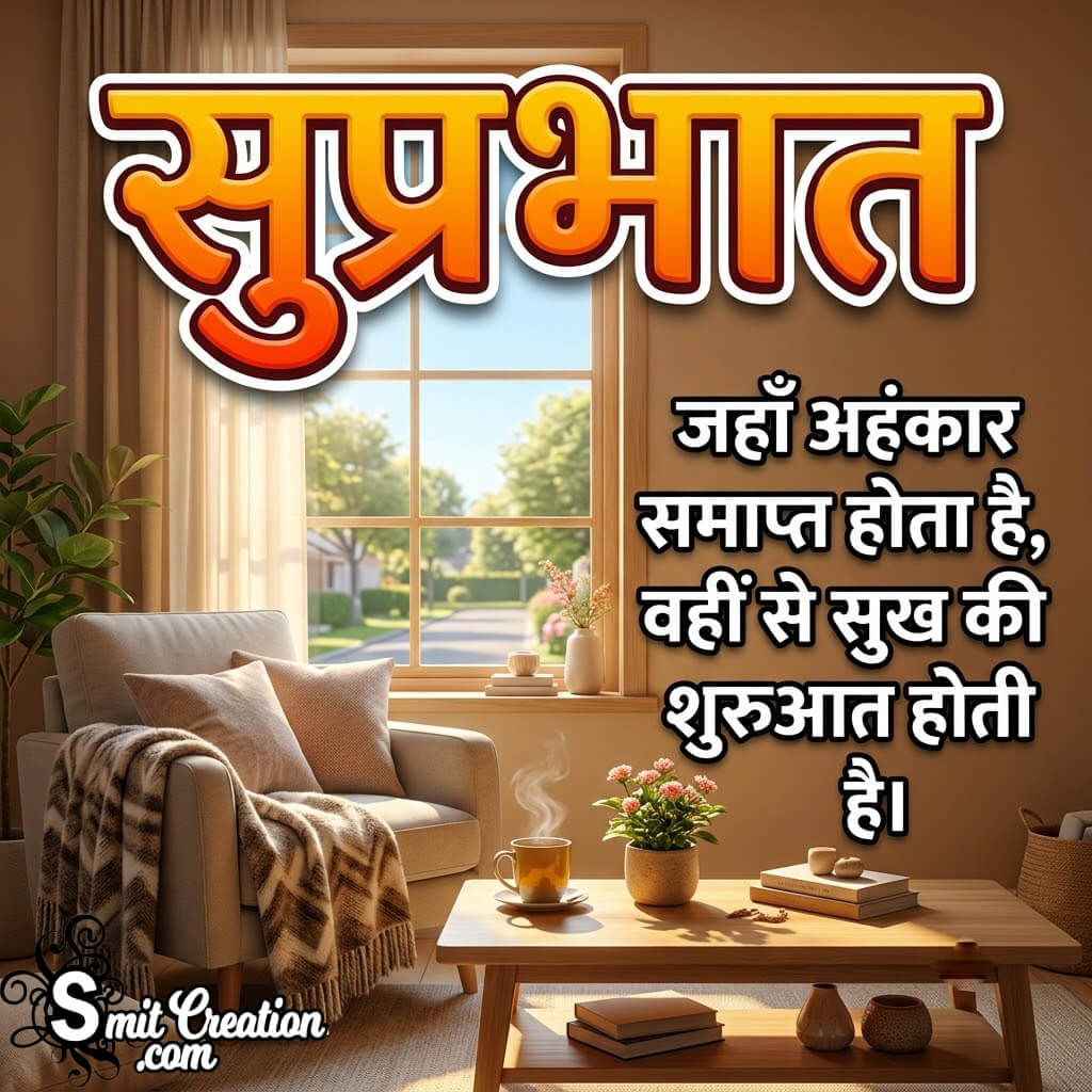Good Morning Hindi Quotes On Ego Nice Pic