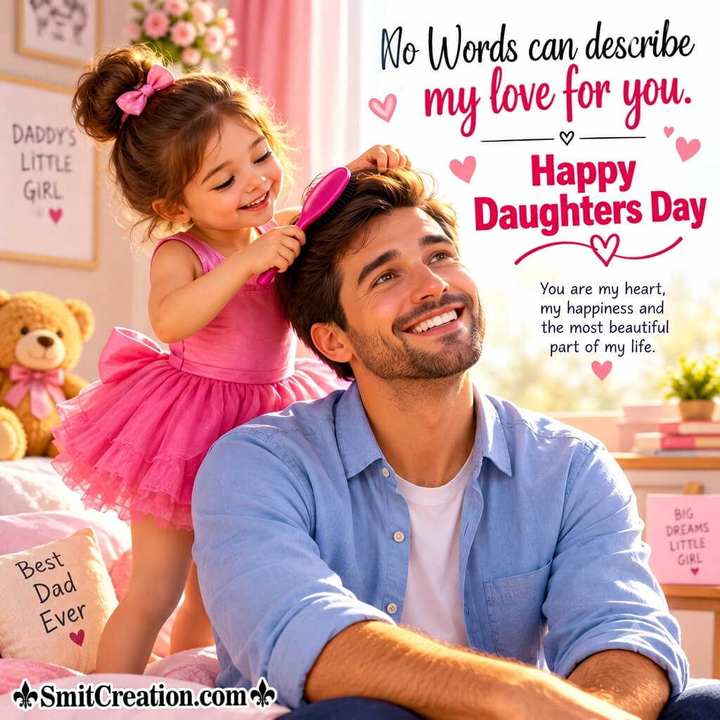 Happy Daughters Day Wish Image From Father