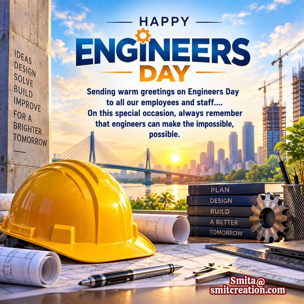 Happy Engineers Day Wishes for Employees