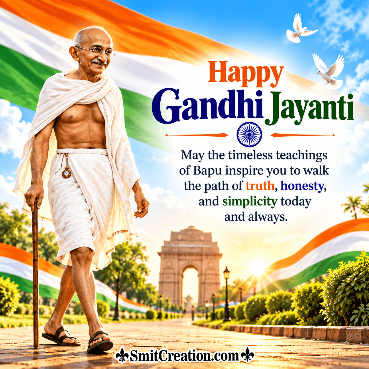 Happy Gandhi Jayanti Status Image