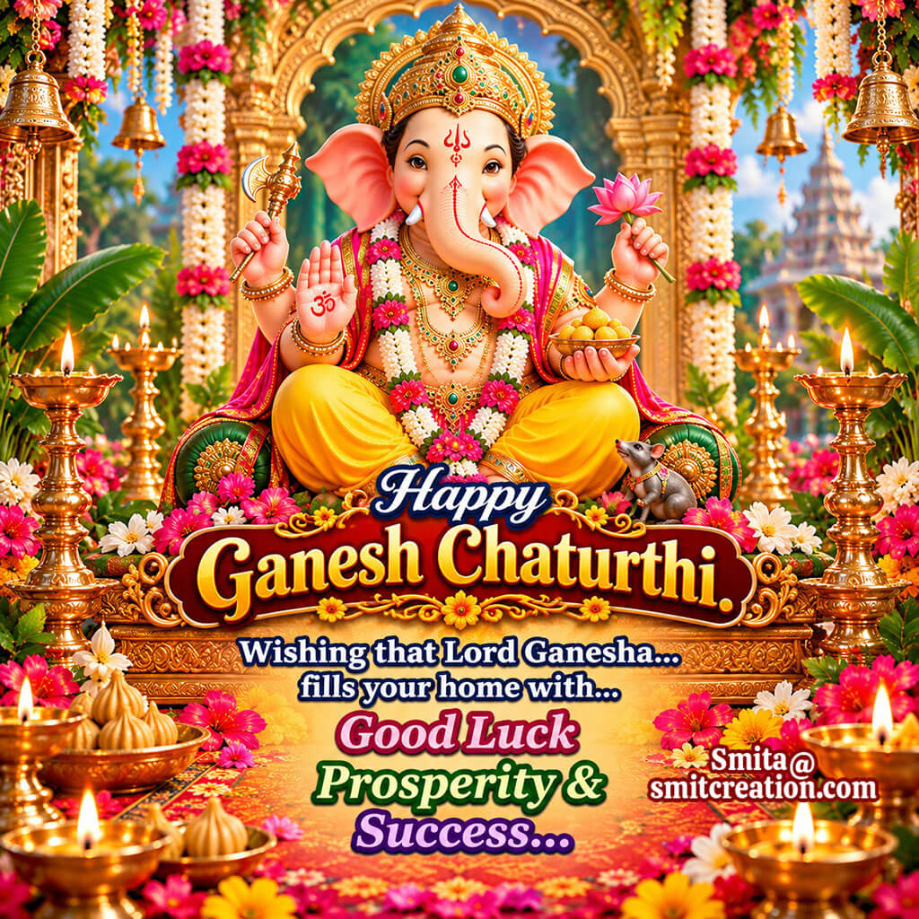 Happy Ganesh Chaturthi Good Luck Wish