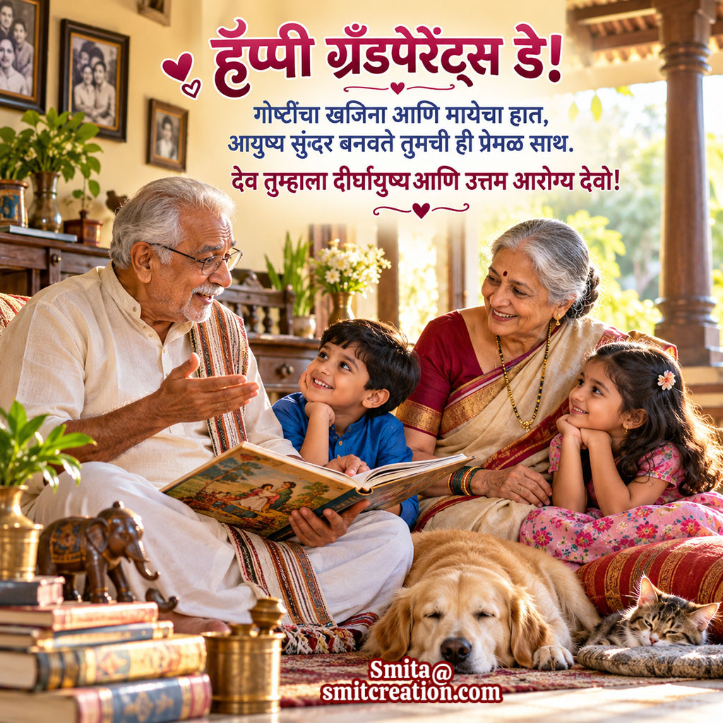 Happy Grandparents Day Marathi Message