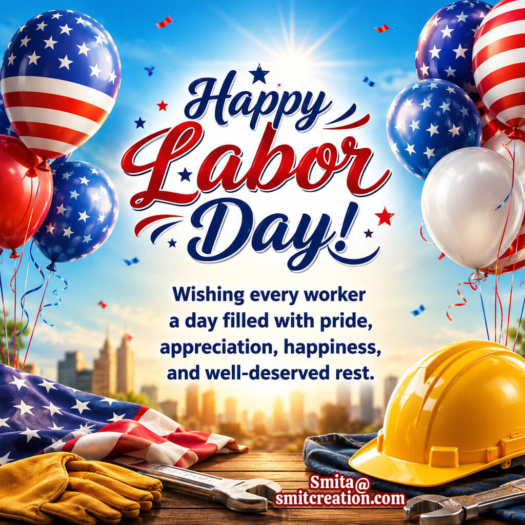 Happy Labor Day Balloons Image