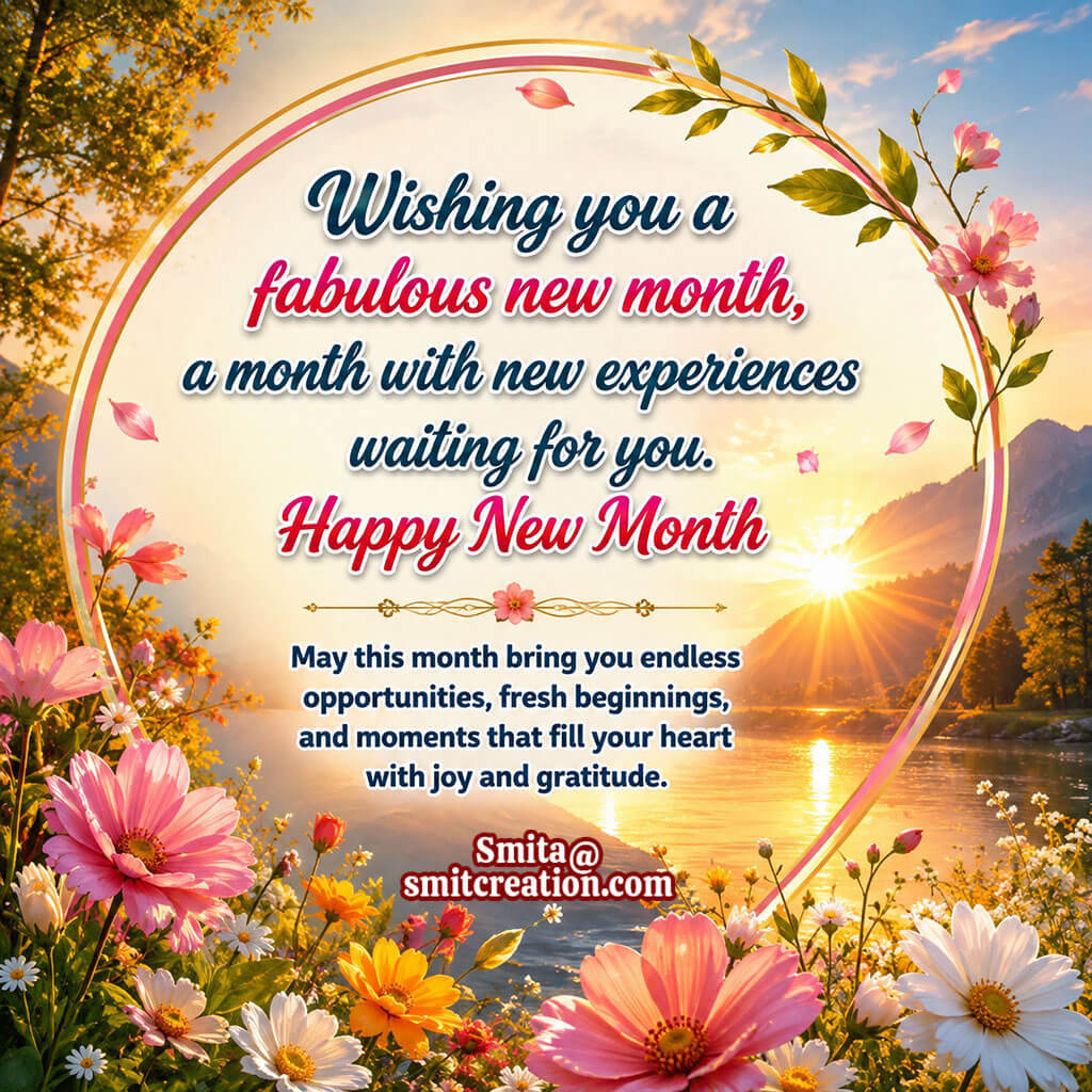 Happy New Month Wish Image